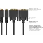 GoodConnections Cavo di collegamento DisplayPort su DVI-D 24+1 - Contatti placcati oro 24K - OFC - Nero - 5 m