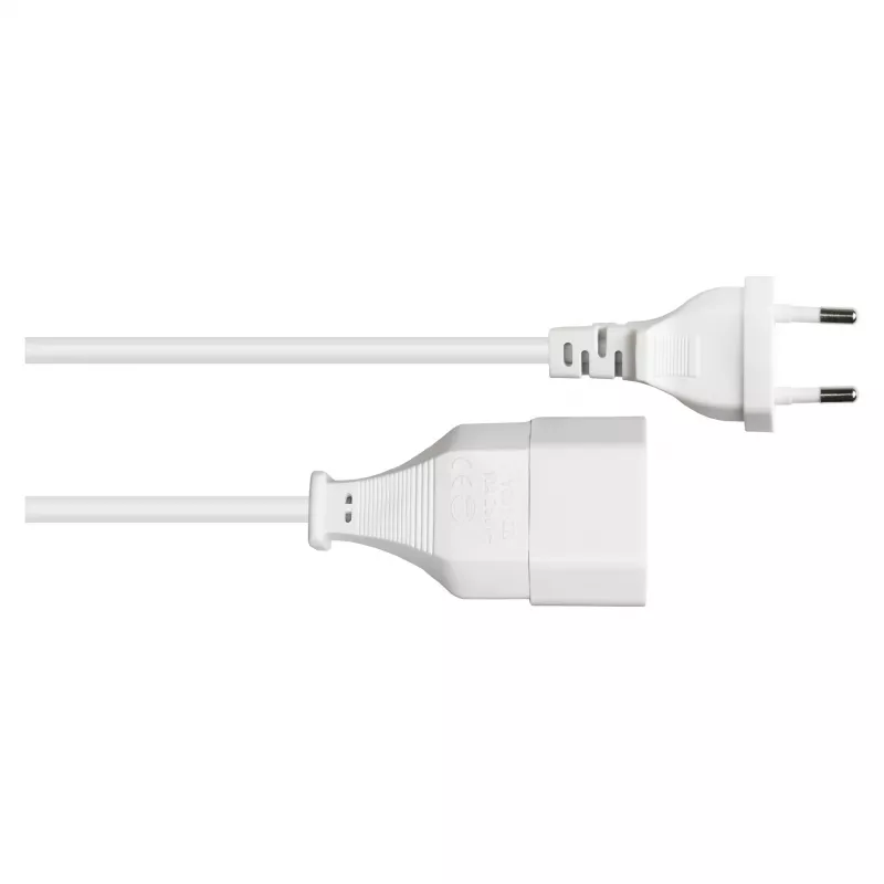 GoodConnections prolunga euro 3m, bianca, spina euro CEE 7/16 a presa euro, 0,75 mm²
