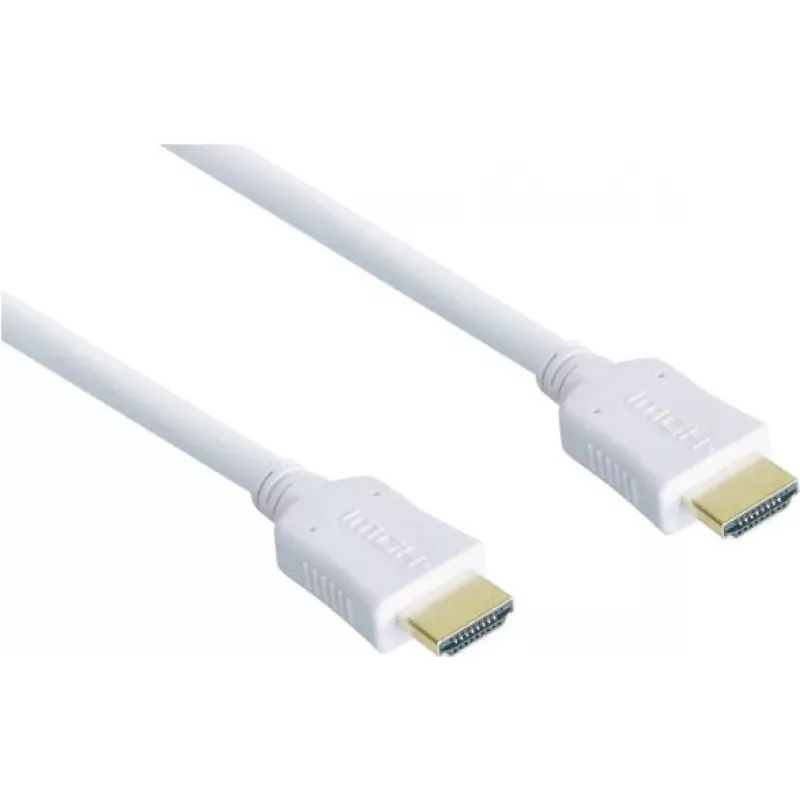 GoodConnections cavo HDMI High-Speed con Ethernet - connettori placcati oro - bianco - 1,5m