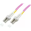 GoodConnections cavo patch in fibra ottica LC/LC Duplex OM4 multimodale, 2 m, aqua, LSZH LW-802LC4