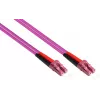 GoodConnections cavo patch in fibra ottica LC/LC Duplex OM4 multimodale, 2 m, aqua, LSZH LW-802LC4