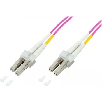 GoodConnections cavo patch in fibra ottica LC/LC Duplex OM4 multimodale, 2 m, aqua, LSZH LW-802LC4