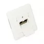 GoodConnections presa di rete Cat. 6, 2xRJ45, schermata, da incasso, compatibile con design, ingresso cavo verticale, bianco perla RAL 1013 (GC-N0025)