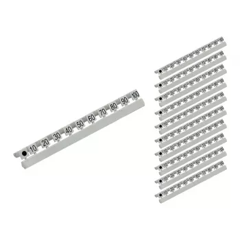 GoodConnections Marcatori numerici per cavi in fibra ottica LC, da 10 a 100 a passi di dieci, set da 10 pezzi (GC-N0071)
