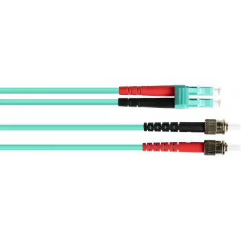 GoodConnections cavo patch in fibra ottica OM3 Duplex Multimode LC/ST, 50/125, LSZH, polarità intercambiabile, 1m