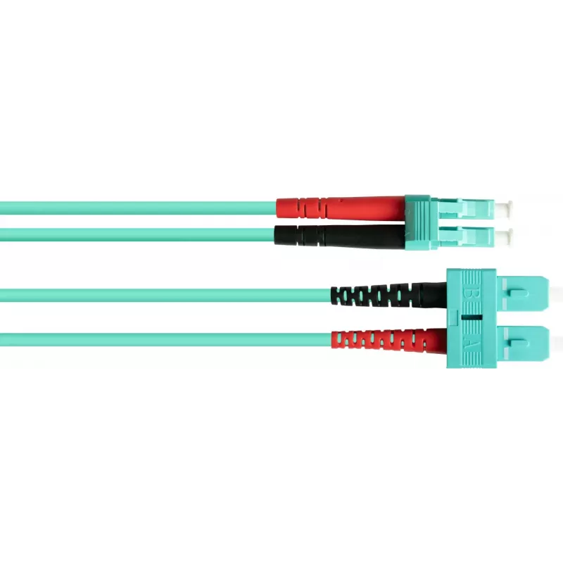 GoodConnections cavo patch in fibra ottica OM3 duplex multimodale SC su LC, 50/125 µm, 1m, LSZH acqua LW-801LS3