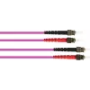 GoodConnections cavo patch in fibra ottica OM4 ST a ST multimodale duplex, 7,5 m, LSZH, viola LW-8075ST4