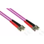 GoodConnections cavo patch in fibra ottica OM4 ST a ST multimodale duplex, 7,5 m, LSZH, viola LW-8075ST4