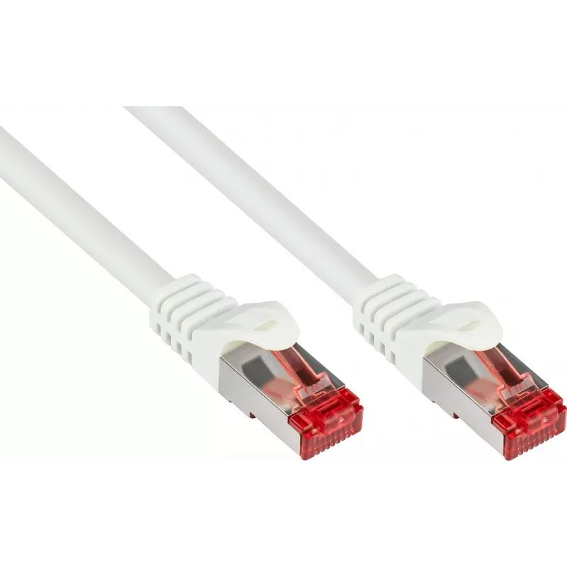 GoodConnections RNS® cavo patch Cat.6 S/FTP PiMF con protezione linguetta, bianco, 25m 8060-250W