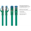 GoodConnections RNS® cavo patch Cat. 6A S/FTP senza alogeni con protezione linguetta, 3 m, verde