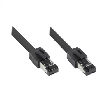 GoodConnections RNS® cavo patch Cat.8.1 S/FTP, 0,5m, nero, LSZH, 40 Gbit/s, 2000 MHz