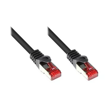 GoodConnections RNS® cavo patch con protezione del fermo, Cat. 6, S/FTP, PiMF, PVC, 250 MHz, nero, 20 m