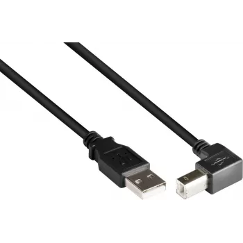 GoodConnections cavo USB 2.0 A a B angolato verso il basso 2m nero