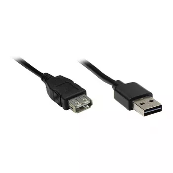 GoodConnections Cavo di prolunga USB 2.0 - connettore maschio Type-A su connettore femmina, 1,8 m, nero (2511-EU02)