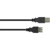 GoodConnections Cavo di prolunga USB 2.0 Type-A maschio su femmina, nero, 0,3 m