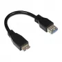 GoodConnections cavo adattatore USB 3.0 OTG, connettore maschio Micro USB B su connettore femmina USB-A, nero, 0,1 m
