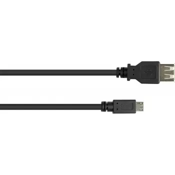 GoodConnections cavo adattatore USB-OTG, Micro-USB Type-B maschio a USB Type-A femmina, USB 2.0, 0,1 m, nero
