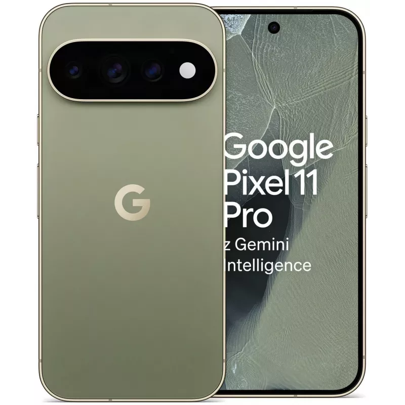 Google Pixel 11 Pro 5G smartphone, 12GB RAM, 256GB memoria, display 6,3 inch OLED 120Hz, oliva
