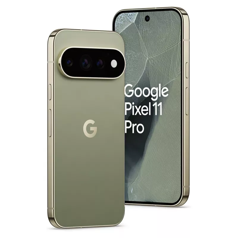 Google Pixel 11 Pro 5G Smartphone, 16GB RAM, 512GB memoria, display OLED 6,3 pollici 120Hz, Oliv, Dual-SIM, Android 16