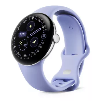 Google Pixel Watch 4 - 41 mm - Alluminio Polished Silver - Iris Active Band - Smartwatch Wear OS