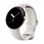 Google Pixel Watch LTE 41mm cassa argento lucido con cinturino sport - Chalk