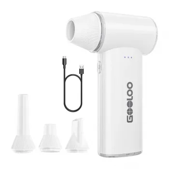 GOOLOO F3 soffiatore elettrico - 130.000 giri/min, 7500mAh, USB-C, bianco