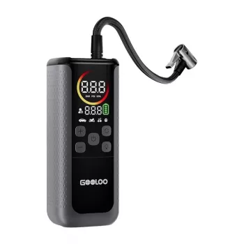 GOOLOO GT160 doppio gonfiatore per pneumatici | 12V DC, 150 PSI, display digitale, 70 L/min, arresto automatico, luce LED da lavoro