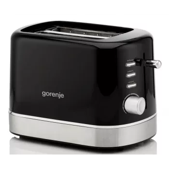 Gorenje T800DB tostapane 2 fette, 800 W, 7 livelli di doratura, nero