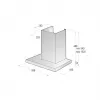 Cappa a parete Gorenje WHT66236B nera 650 m³/h