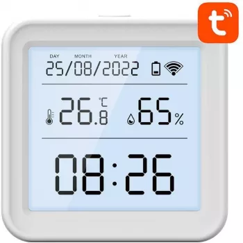Gosund S6 sensore smart Wi-Fi di temperatura e umidità con display LCD, compatibile Tuya