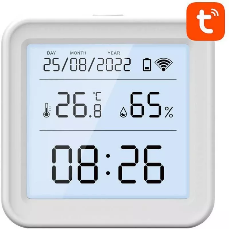 Gosund S6 sensore smart Wi-Fi di temperatura e umidità con display LCD, compatibile Tuya