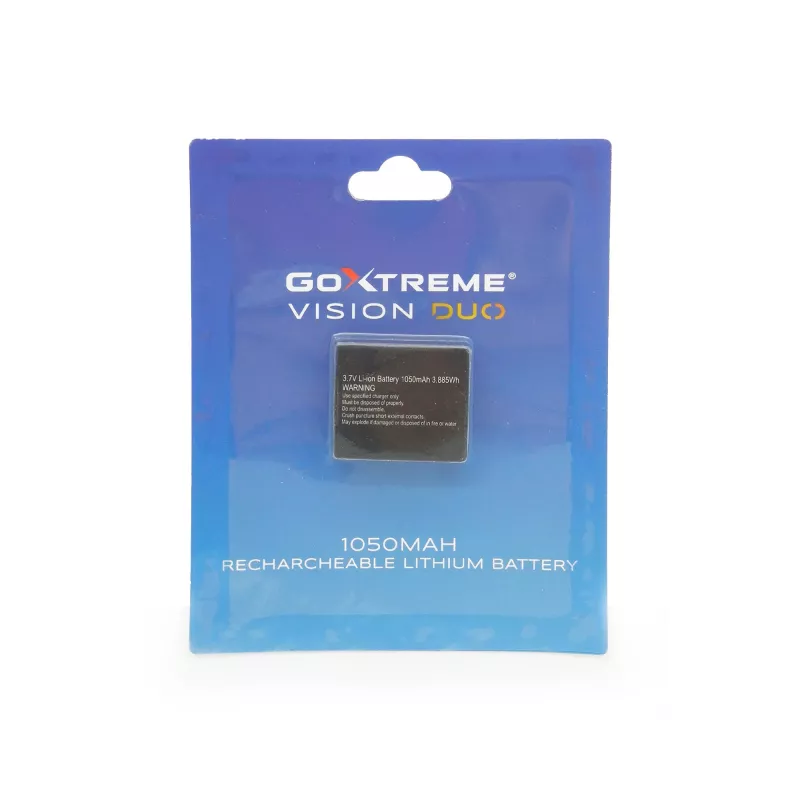 GoXtreme batteria ricaricabile agli ioni di litio 1050mAh 3.7V per action camera GoXtreme Vision DUO