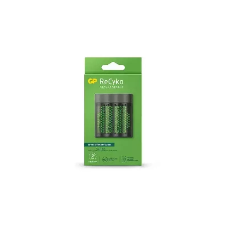 GP Caricabatterie M451 con 4x batterie ricaricabili AAA 2700 mAh 1,2V nero EU