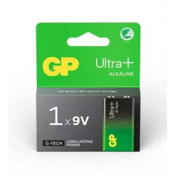 GP Ultra Plus batteria alcalina 9V 6LF22, confezione da 1