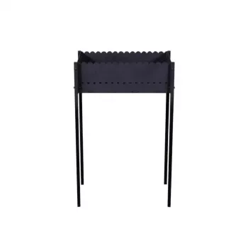 GR-016 Griglia a carbone 440x270x760 mm acciaio 2 mm nero