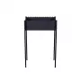 GR-016 Griglia a carbone 440x270x760 mm acciaio 2 mm nero