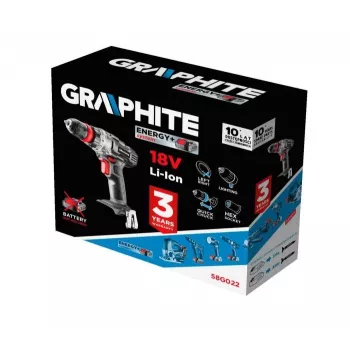 Avvitatore a batteria GRAPHITE 58G022 Energy+ 18V 1250 giri/min