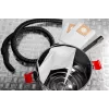 Graphite 58GE124 aspira liquidi e solidi in acciaio inox 30L con presa per utensili, 1500W