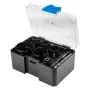 Set di seghe a tazza con placchetta in metallo duro GRAPHITE, 6 pezzi (19–64 mm) con 2 supporti e 2 punte pilota, set da 10 pezzi