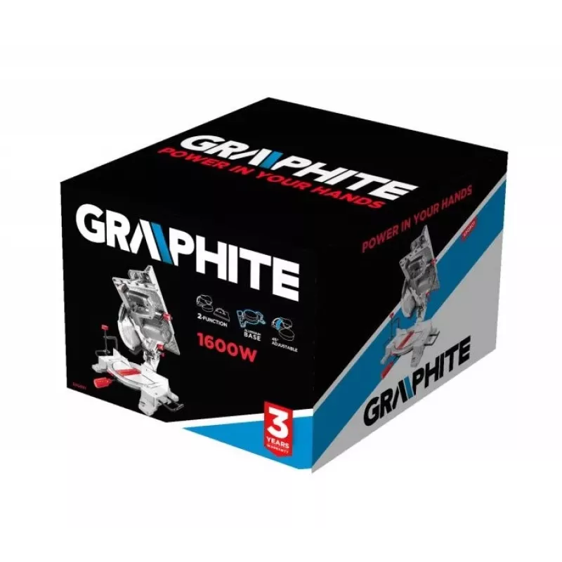 GRAPHITE Sega universale 1600W, lama 254 mm, foro 30 mm