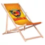 GRB GreenBlue GB183 Sdraio classico in legno di faggio con stampa Enjoy The Summer