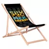 GRB GreenBlue GB183 sdraio classico in legno di faggio con stampa Summer Vibes