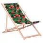 GRB GreenBlue GB183 sdraio classico in legno di faggio con stampa anguria