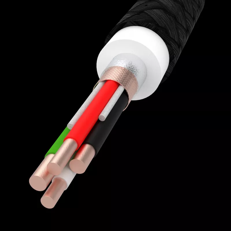 Green Cell GC PowerStream cavo di ricarica rapida USB Type-C maschio a Type-C maschio 2m nero