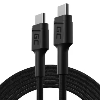 Green Cell GC PowerStream cavo di ricarica rapida USB Type-C maschio a Type-C maschio 2m nero