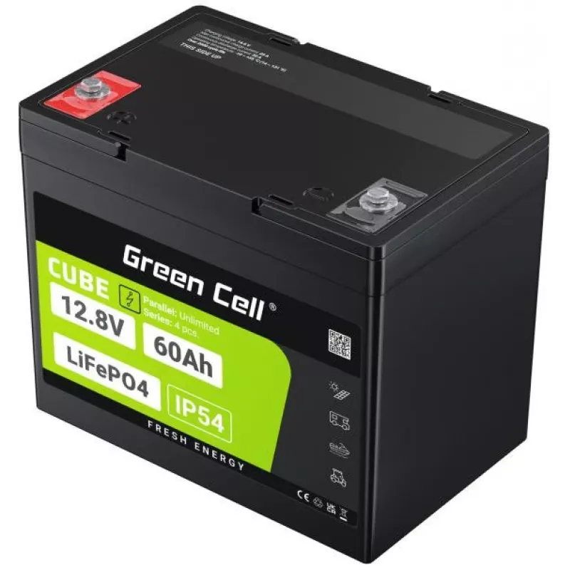 Green Cell LFPGC12V60AH batteria UPS litio-ferro-fosfato (LiFePO4) 12,8 V 60 Ah