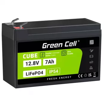 Green Cell LFPGC12V7AH batteria UPS litio-ferro-fosfato (LiFePO4) 12,8 V 7 Ah