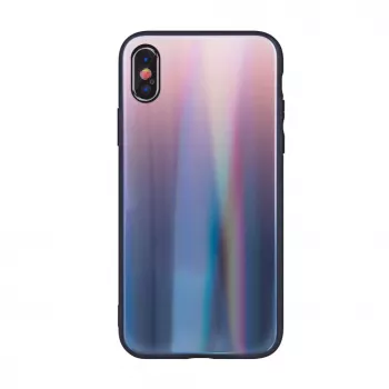 GreenGo Apple iPhone XR Custodia posteriore Aurora Glass TPU marrone nera