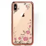GreenGo cover posteriore per Apple iPhone XS Max Flower Rose Gold