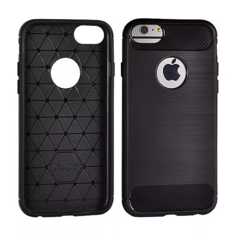 GreenGo Huawei Y7 2019 Back Case carbonio nero